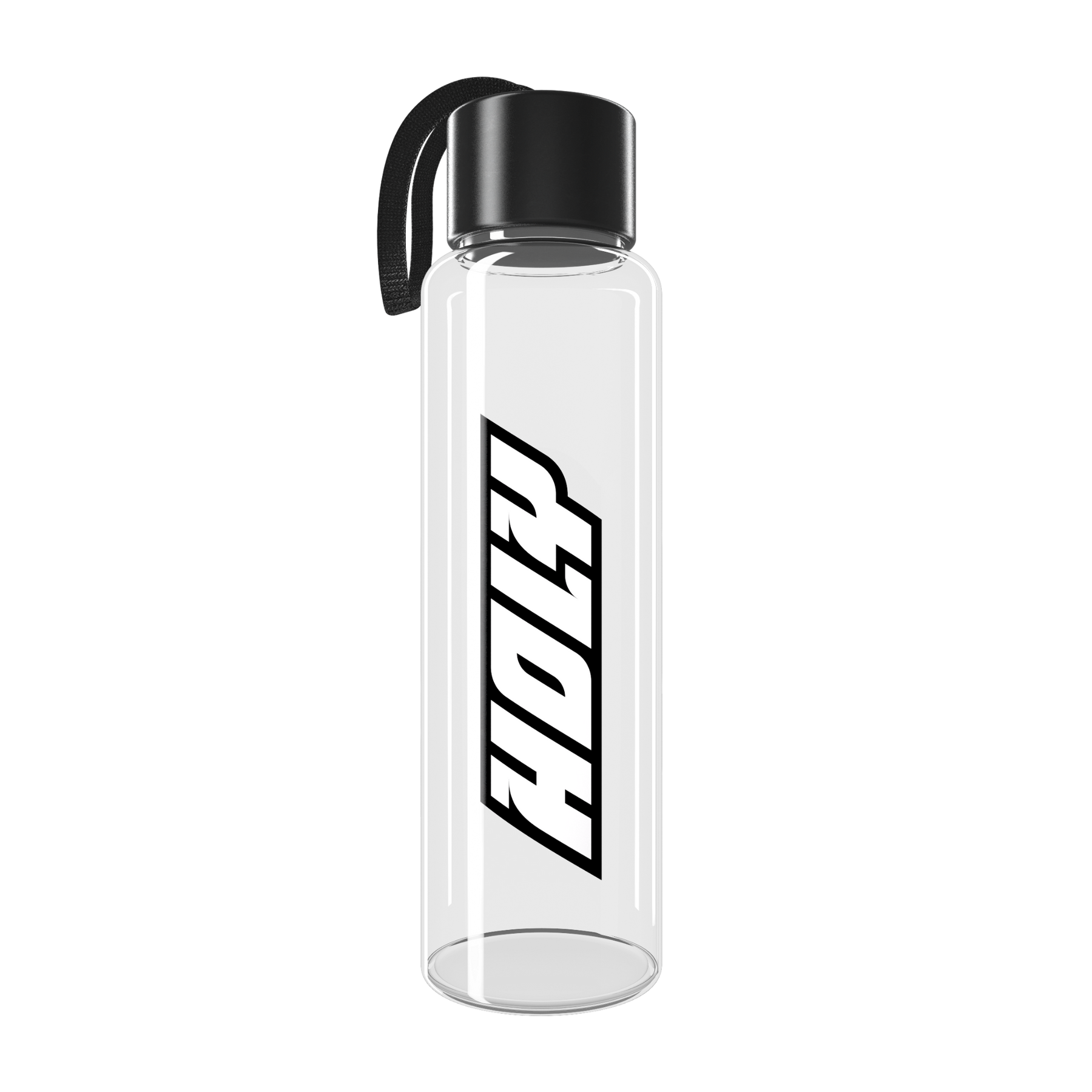 Glass bottle HOLY logo