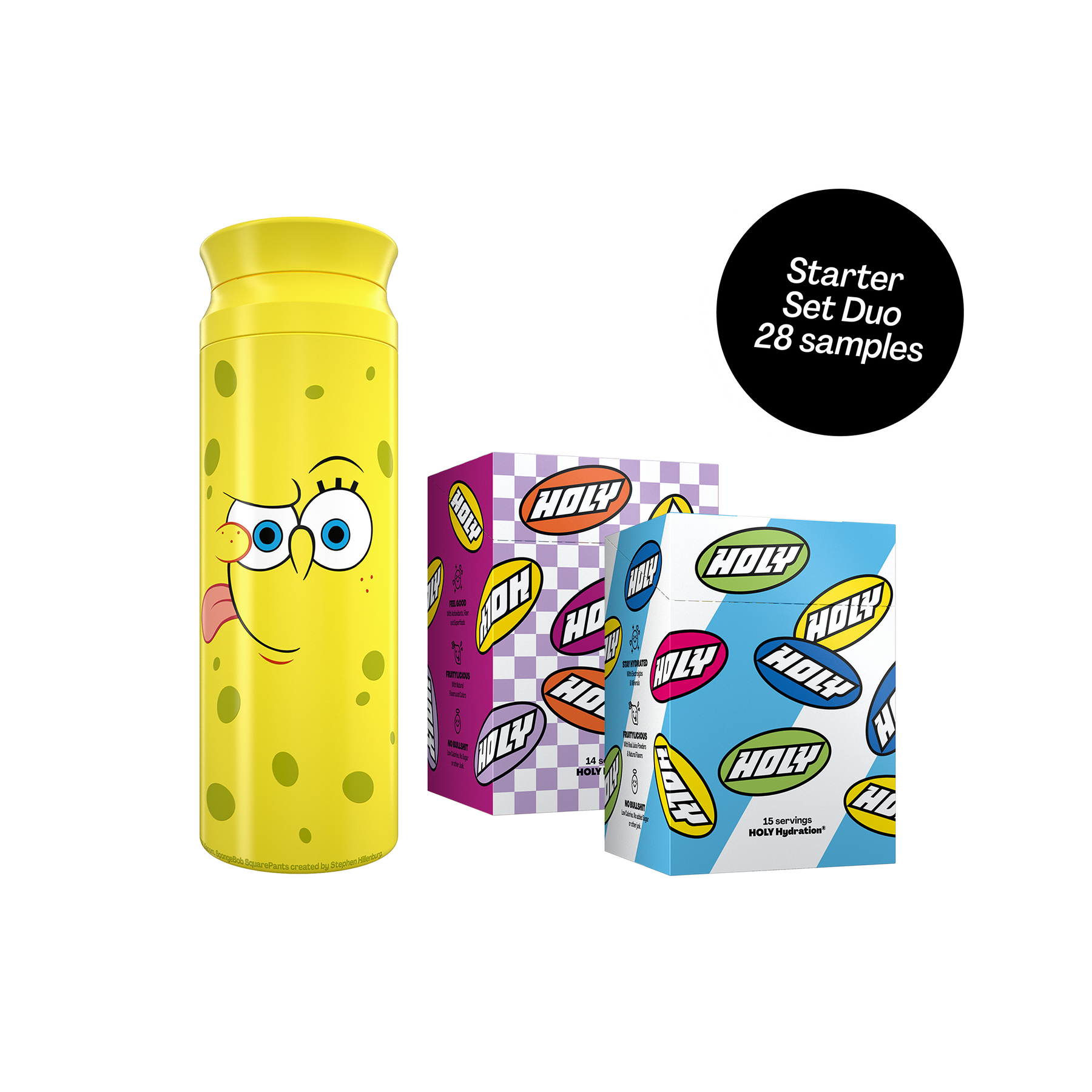 Starter Set Duo (Hydration x Iced Tea) + SpongeBob Thermo Shaker